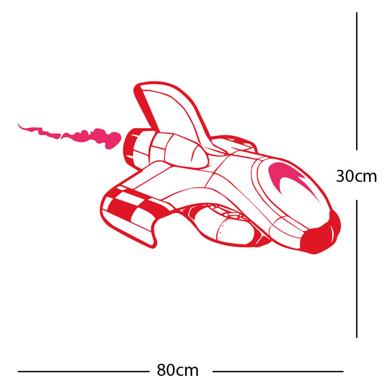 space ship kids space themed rocket wall sticker
