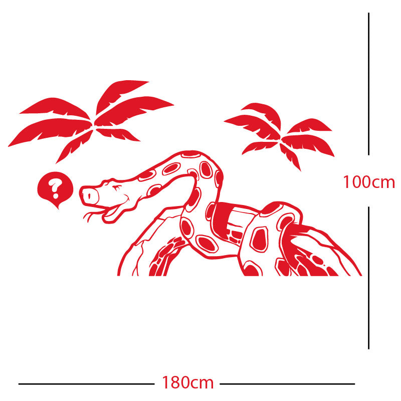 jungle snake wall sticker