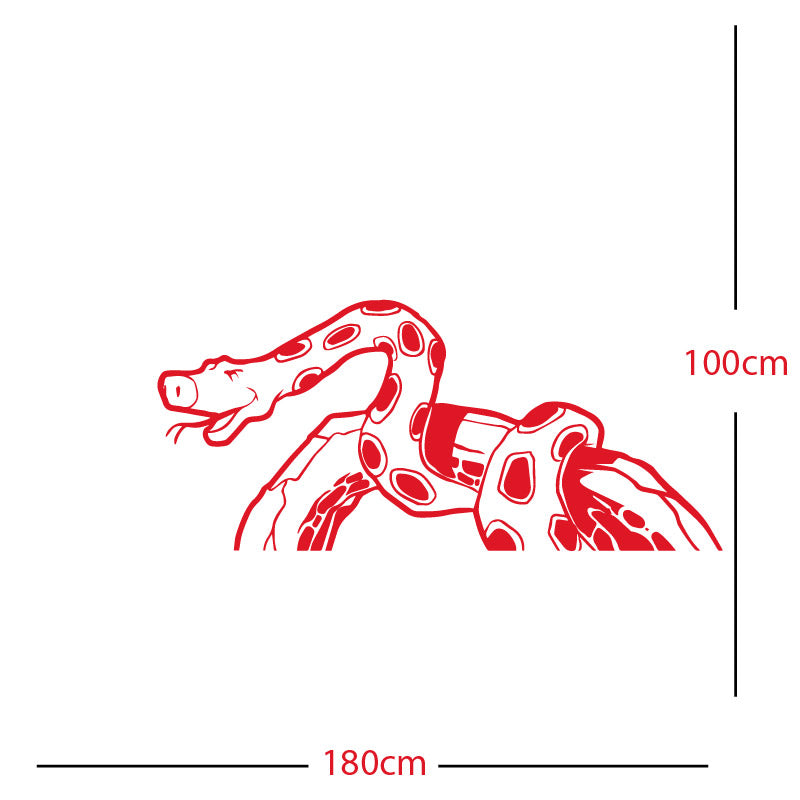 jungle snake wall sticker