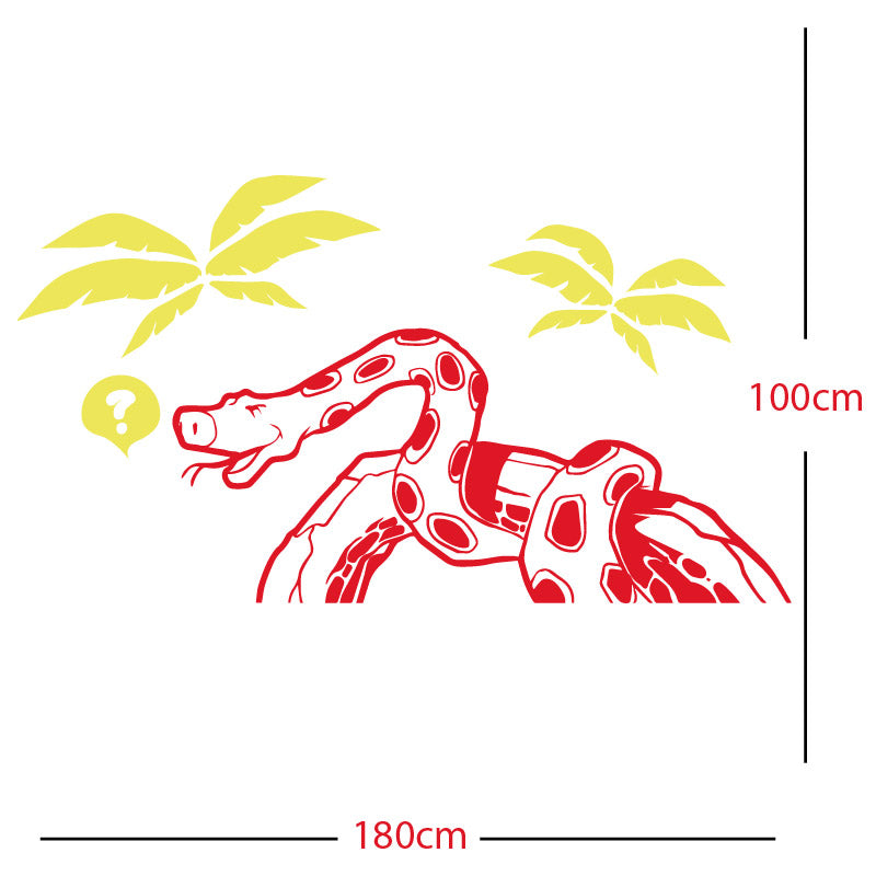 jungle snake wall sticker