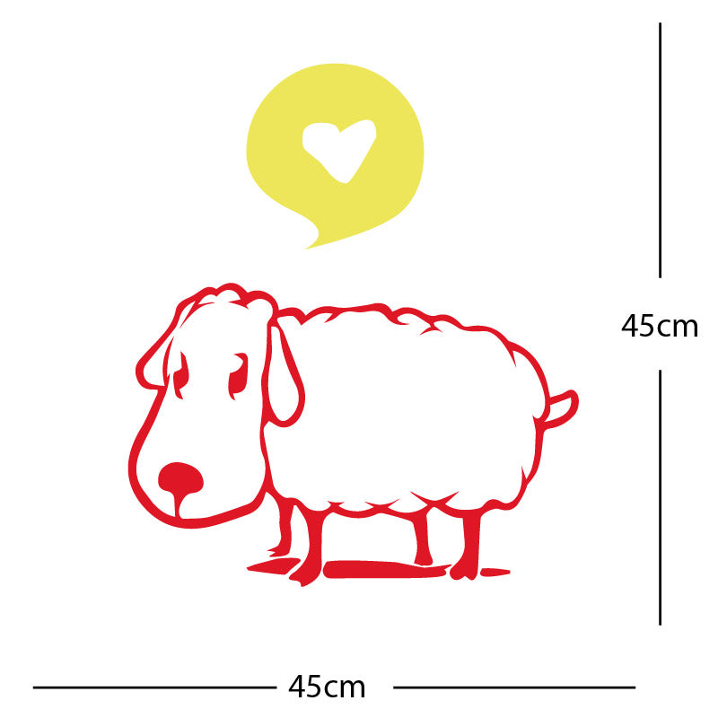 sheep wall sticker