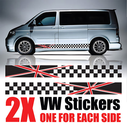 VW Transporter Union Jack Van Kit Vinyl Decal