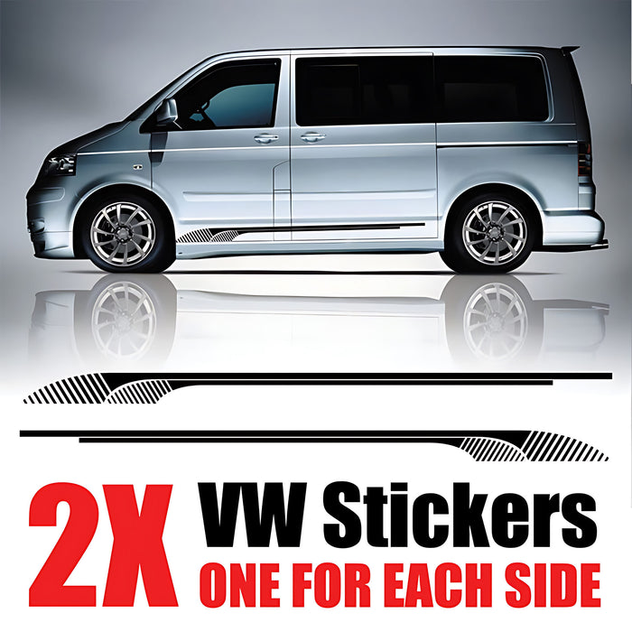 VW Transporter Pinstripe Side Decal ‚Äì Subtle Dash Body Graphics