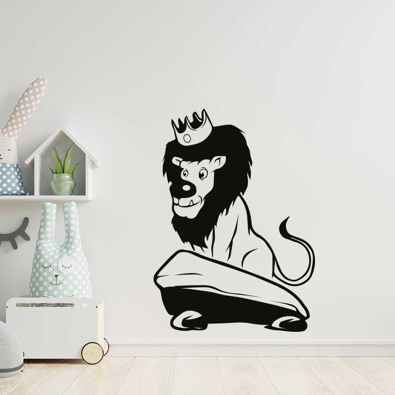 Lion cub safari nursery wall sticker