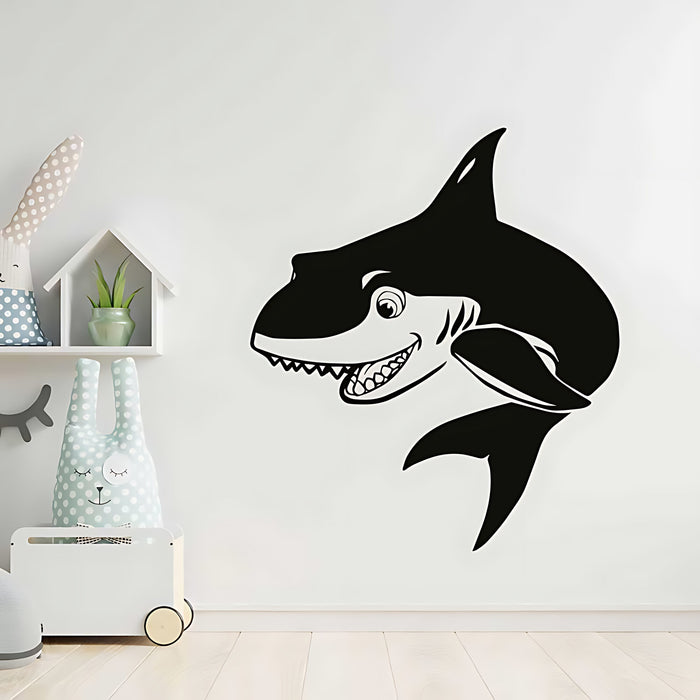 Smiling Shark Nursery Wall Sticker