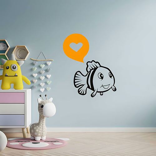 Cute Clownfish Nursery Wall Sticker