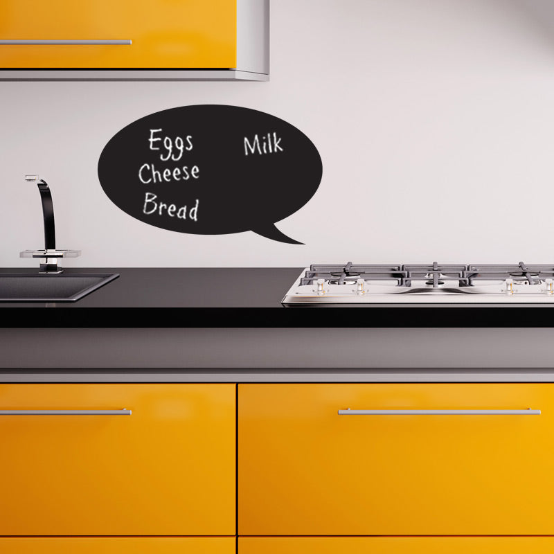 Chalkboard Kitchen Wall Sticker - Fun Speech Bubble Note Decal