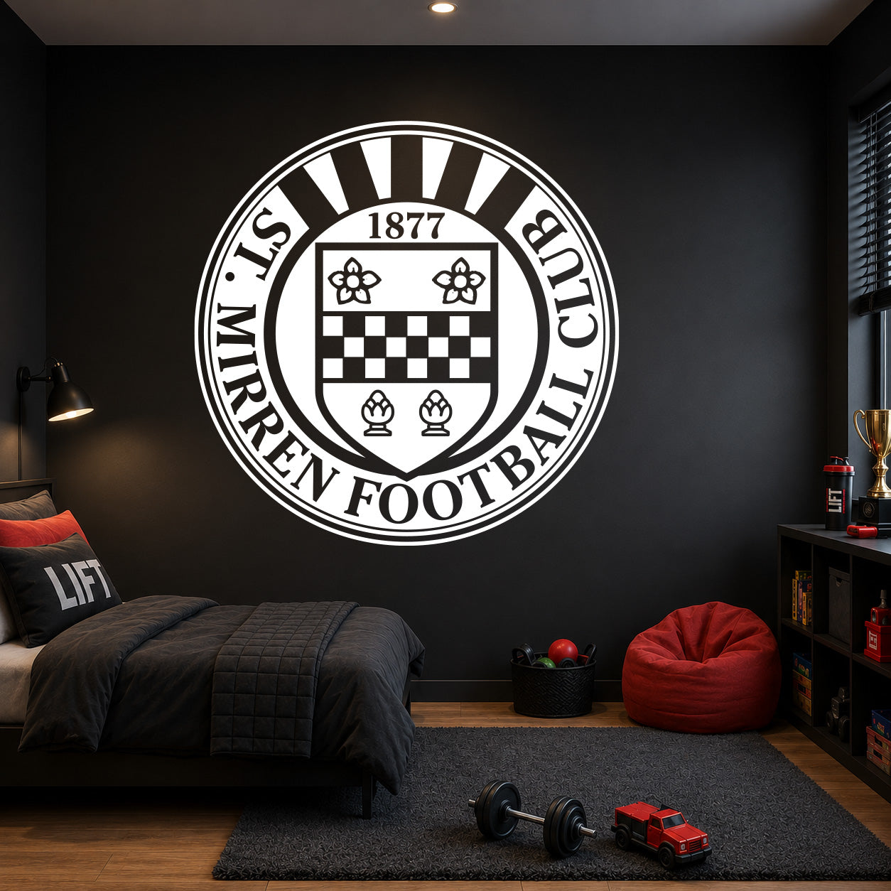 Personalised Football Club Wall Sticker