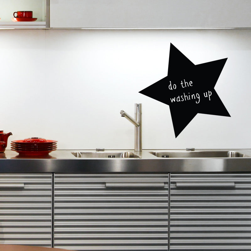 Star Chalkboard Wall Sticker - Blackboard for Kitchens