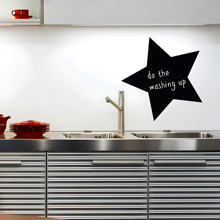Star Chalkboard Wall Sticker for Kids Rooms & Kitchens