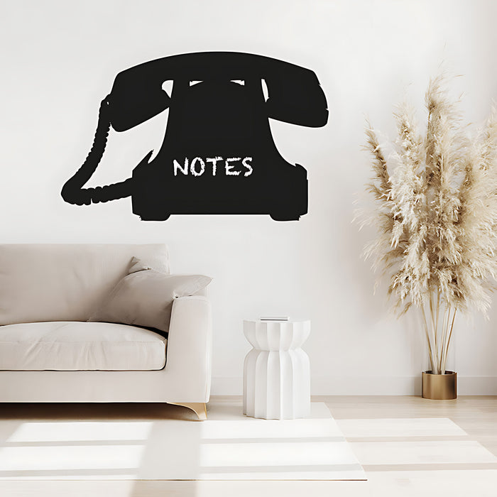 Telephone Chalkboard Wall Sticker - Retro Blackboard Decor