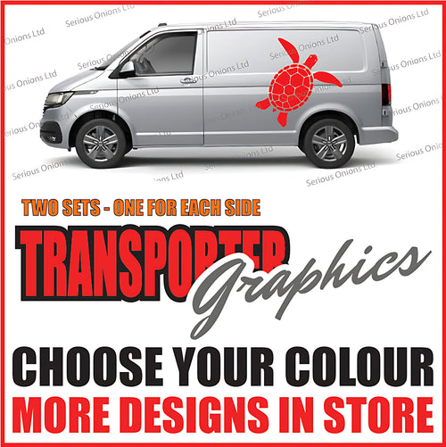 VW Transporter Surf Turtle Stickers and Decals