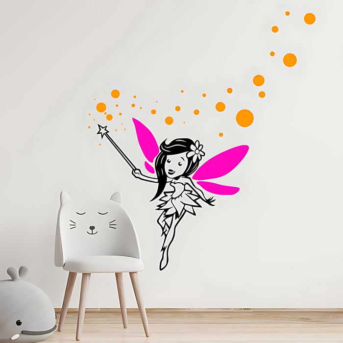 Fairy with Wand Nursery Wall Sticker
