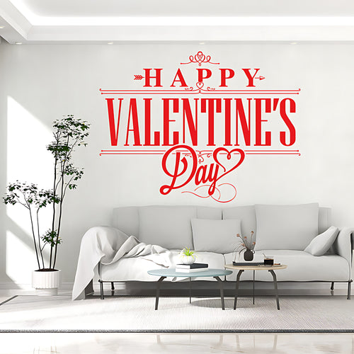 Valentine Heart Stickers - Romantic Window Decals