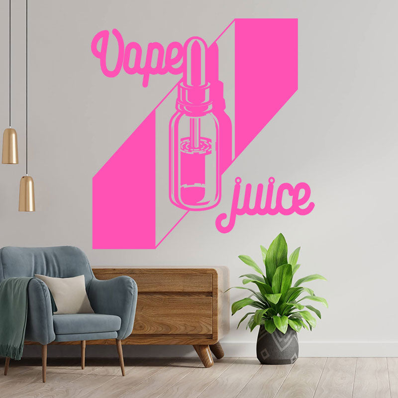 eye catching vaping quote wall sticker