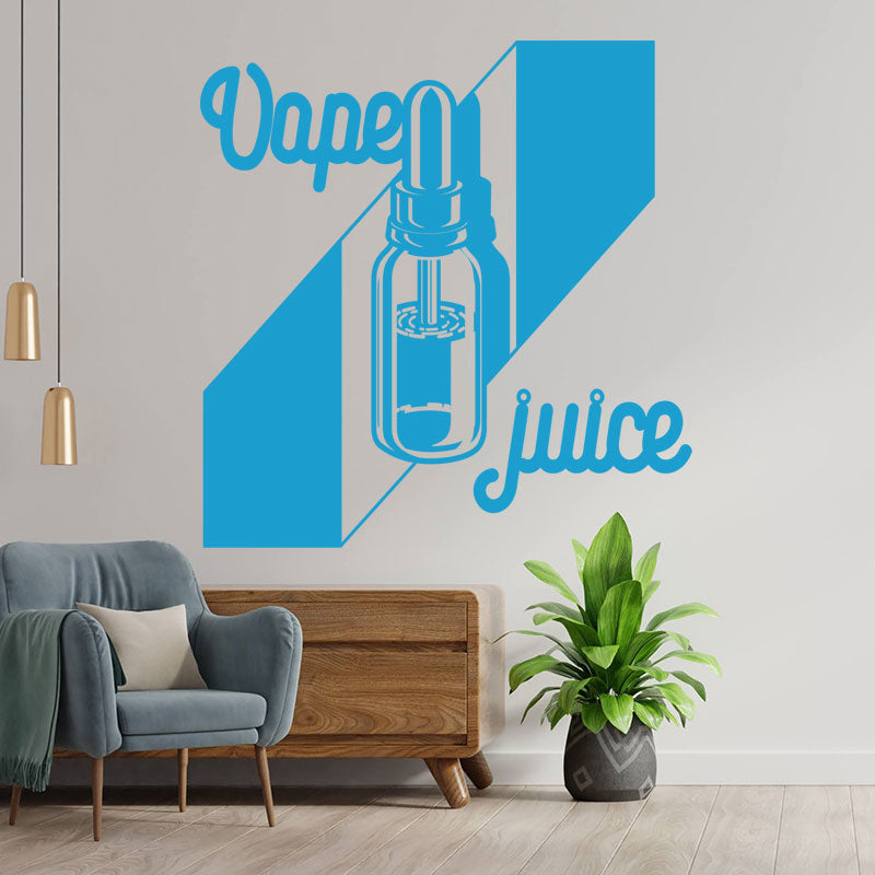 eye catching vaping quote wall sticker