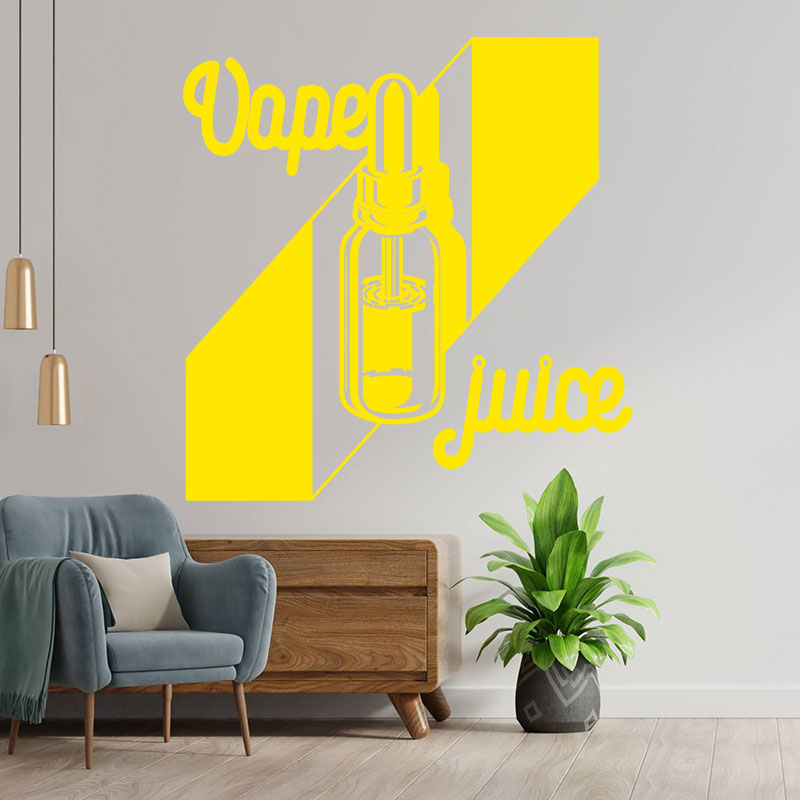 eye catching vaping quote wall sticker