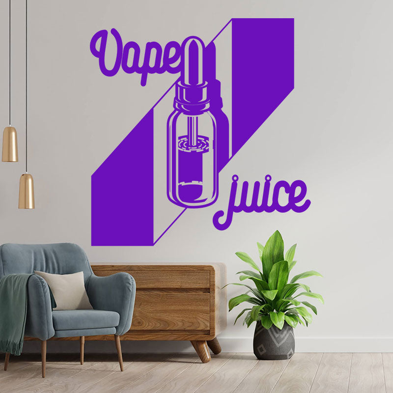 eye catching vaping quote wall sticker
