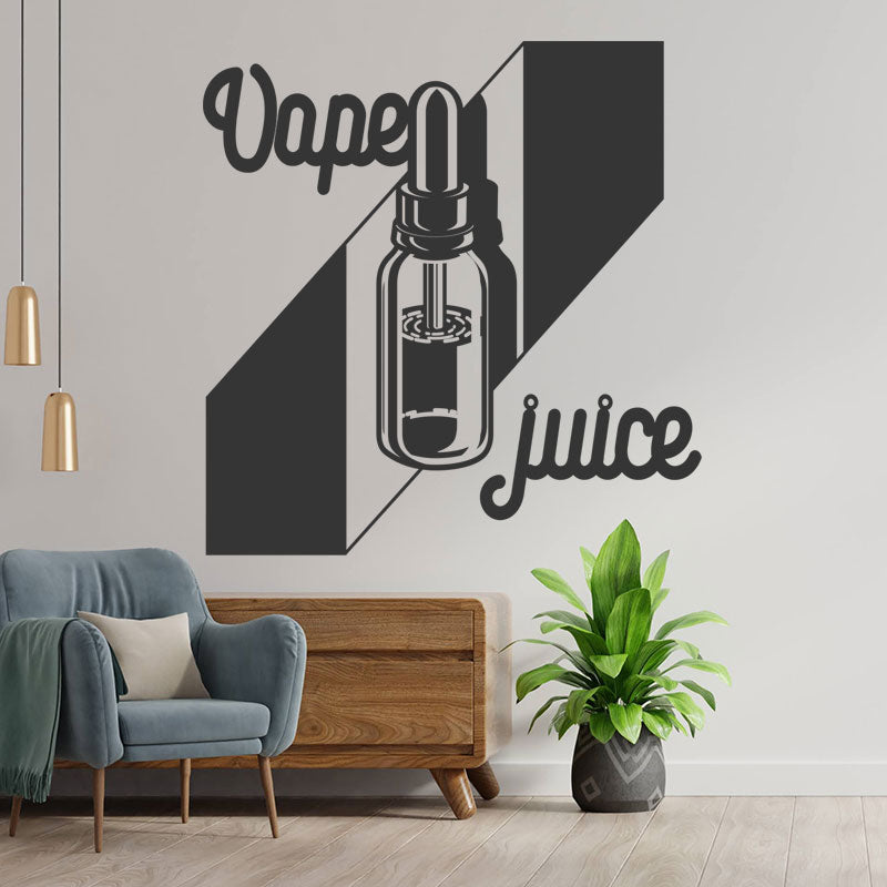 eye catching vaping quote wall sticker