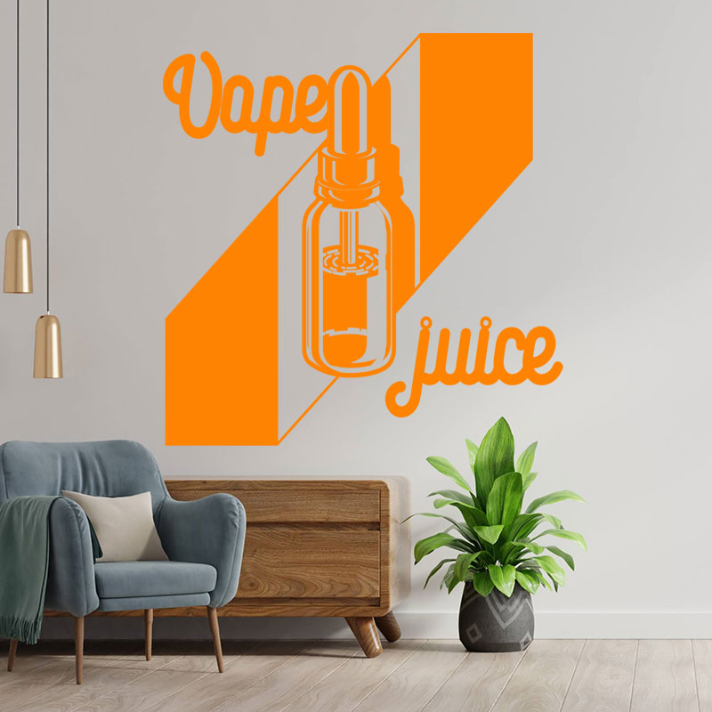 eye catching vaping quote wall sticker