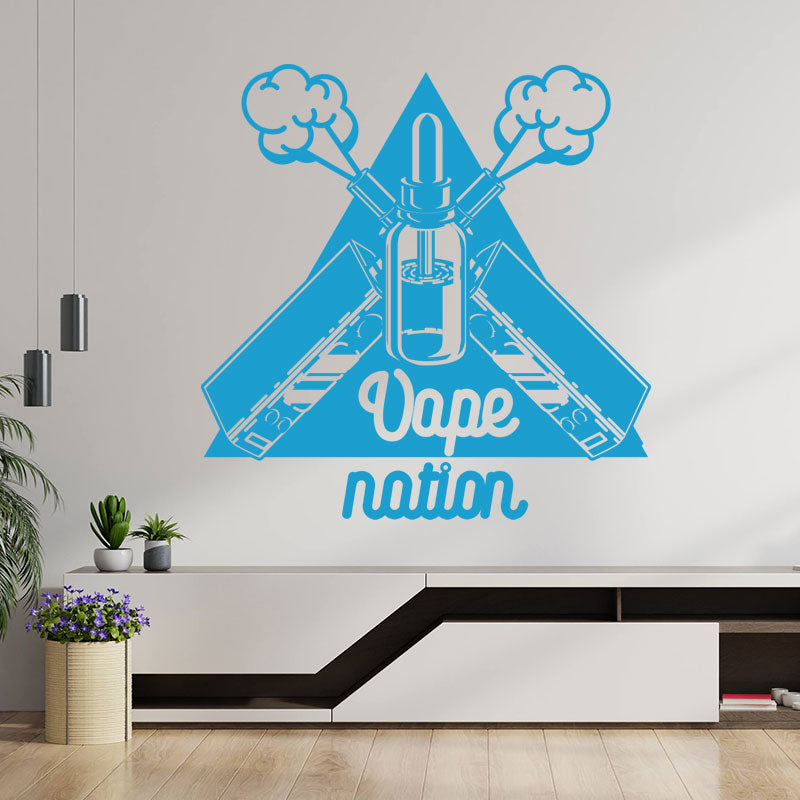 classic vaping quote wall sticker