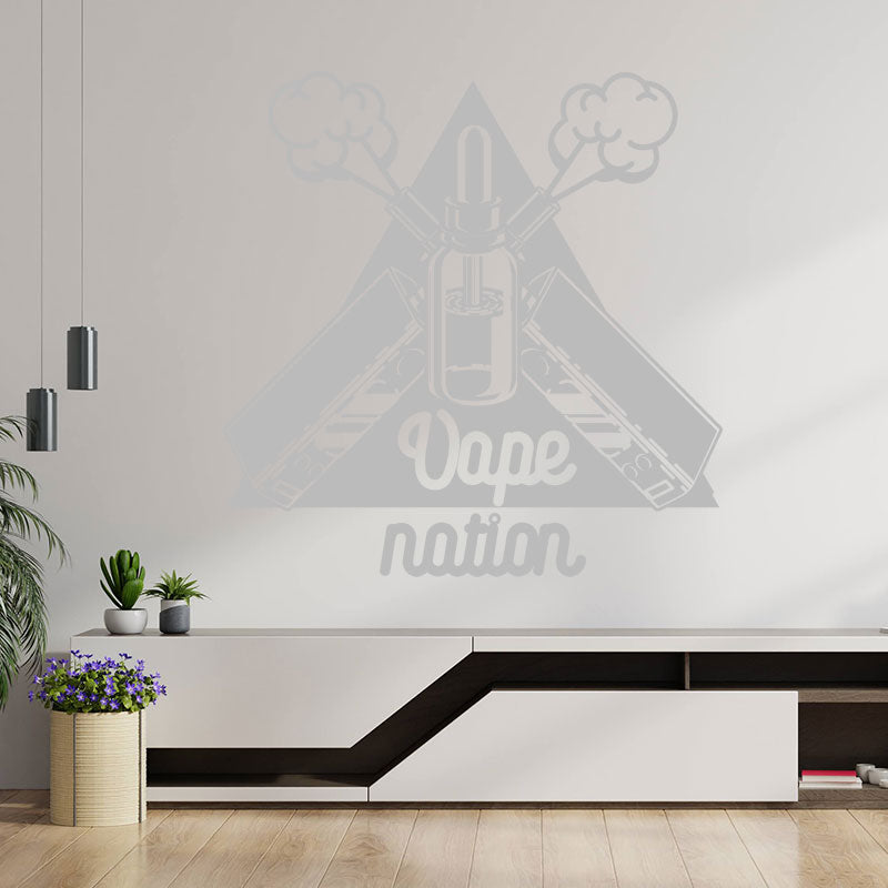 classic vaping quote wall sticker