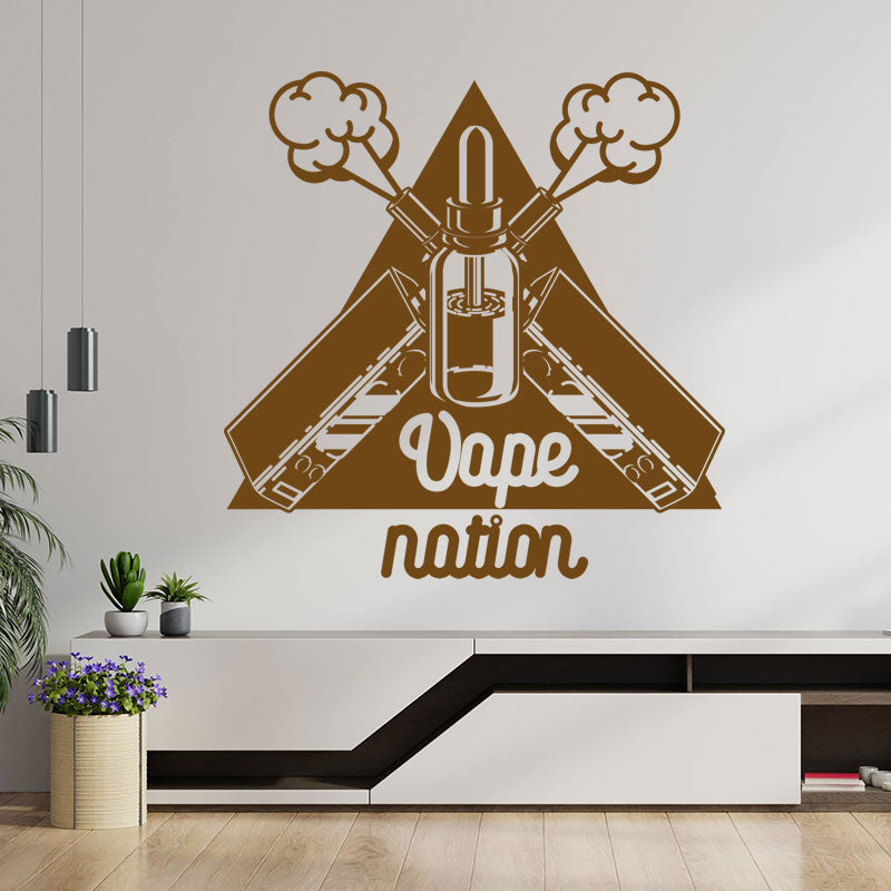 classic vaping quote wall sticker