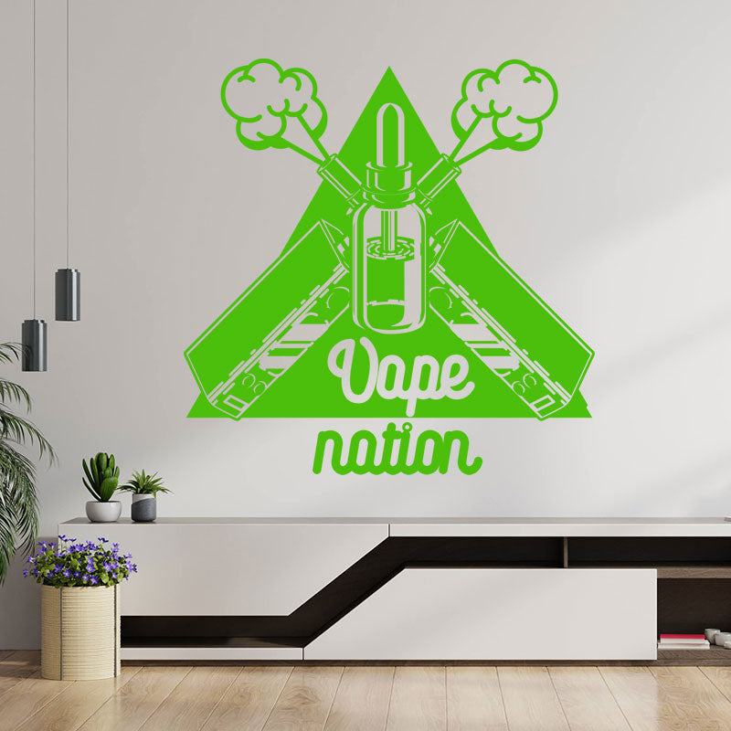 classic vaping quote wall sticker