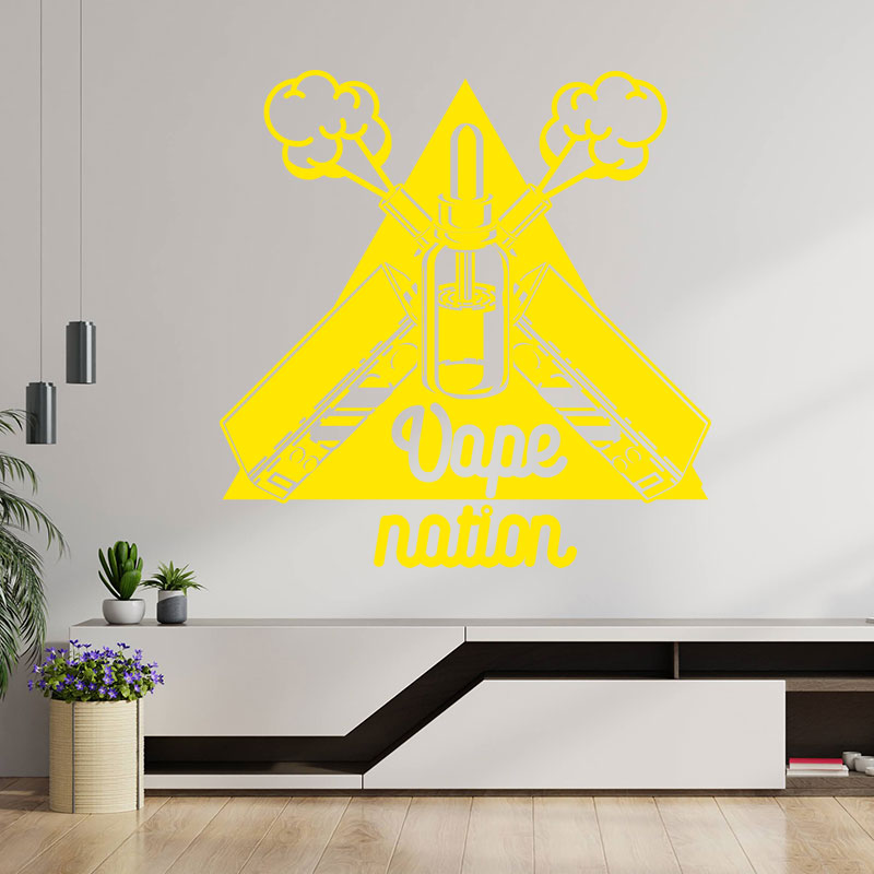 classic vaping quote wall sticker