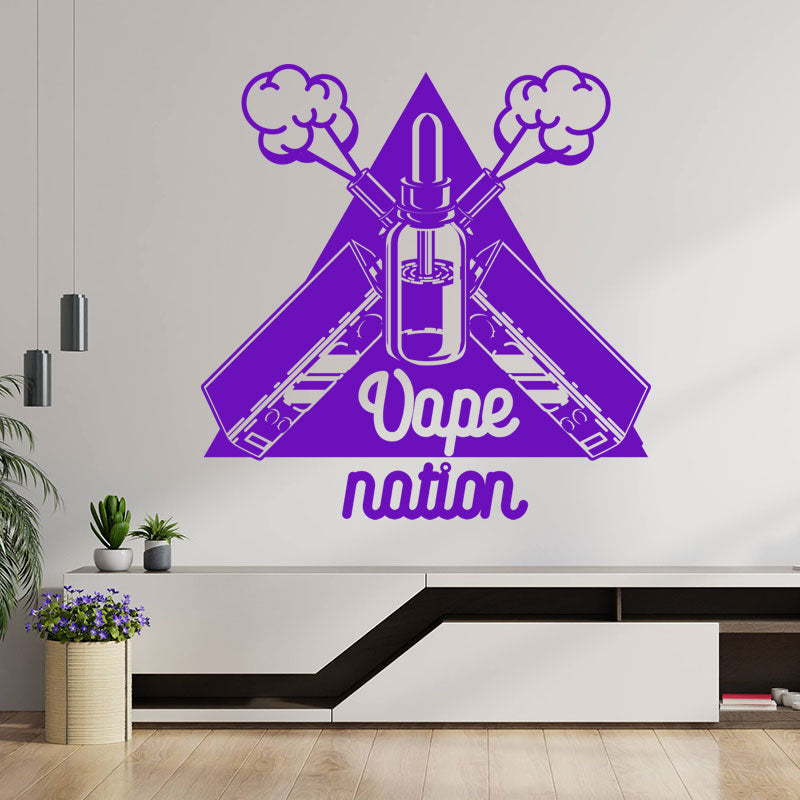 classic vaping quote wall sticker