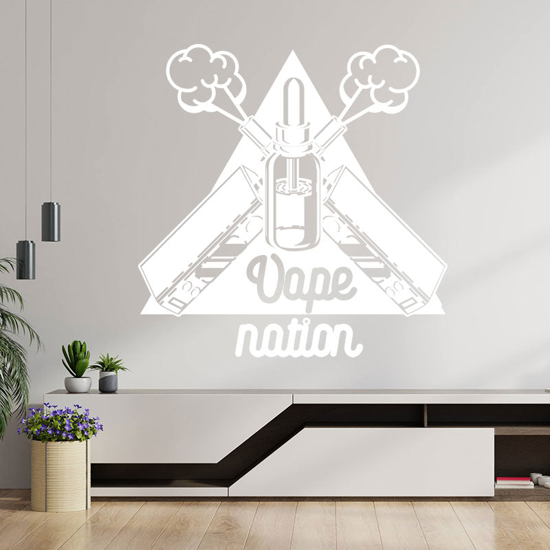 classic vaping quote wall sticker