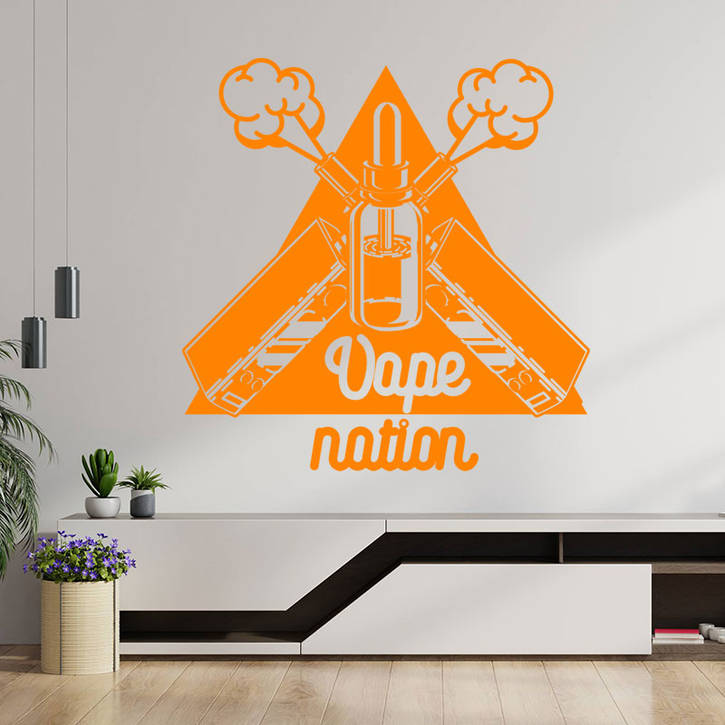 classic vaping quote wall sticker