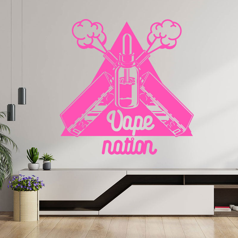 classic vaping quote wall sticker