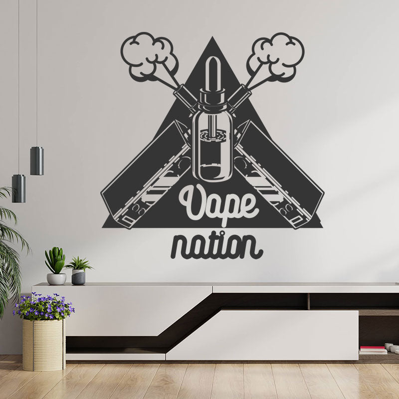 classic vaping quote wall sticker