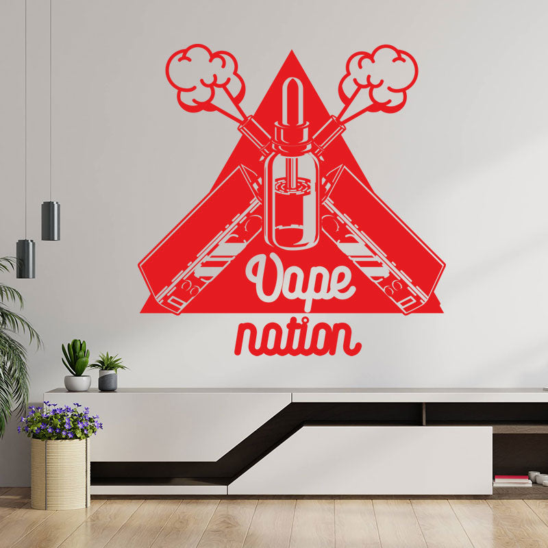 classic vaping quote wall sticker