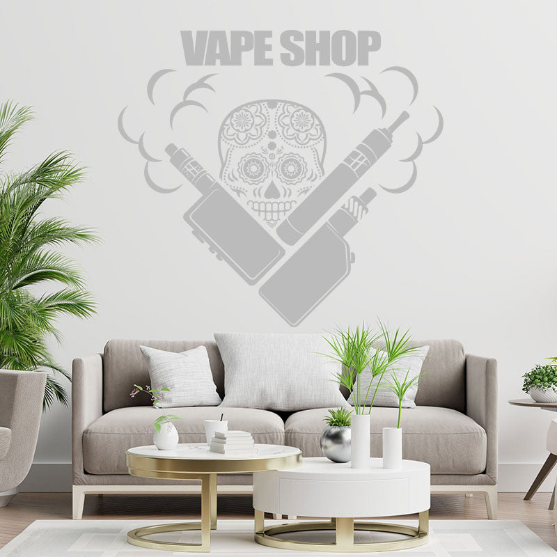 trendy vaping quote wall sticker