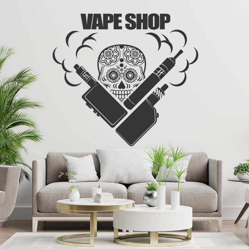 trendy vaping quote wall sticker