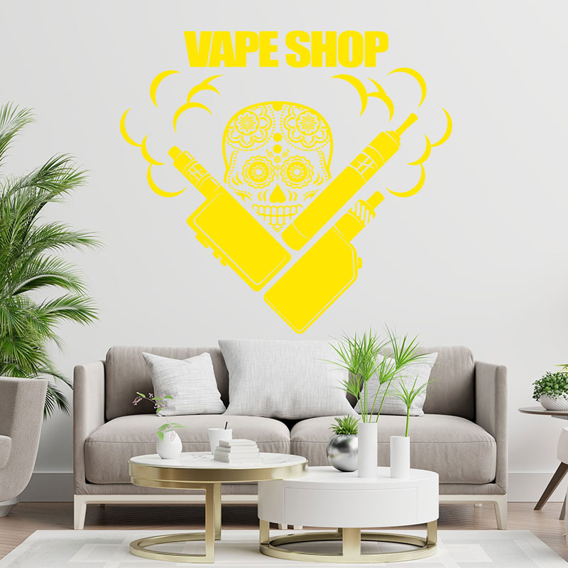 trendy vaping quote wall sticker