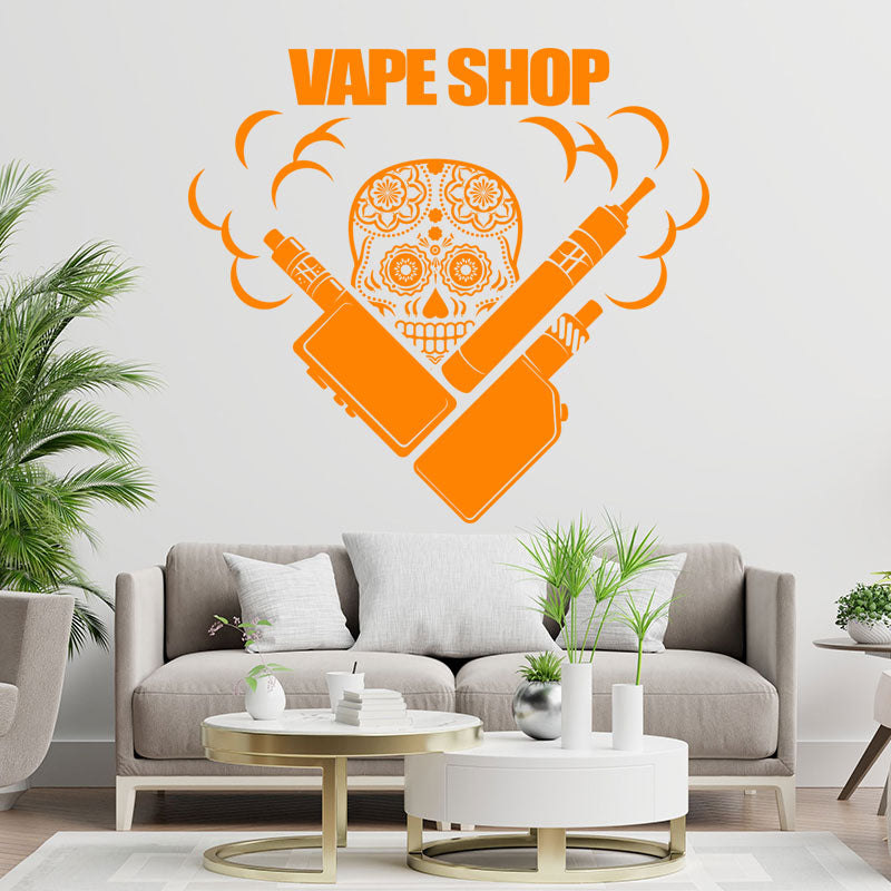 trendy vaping quote wall sticker