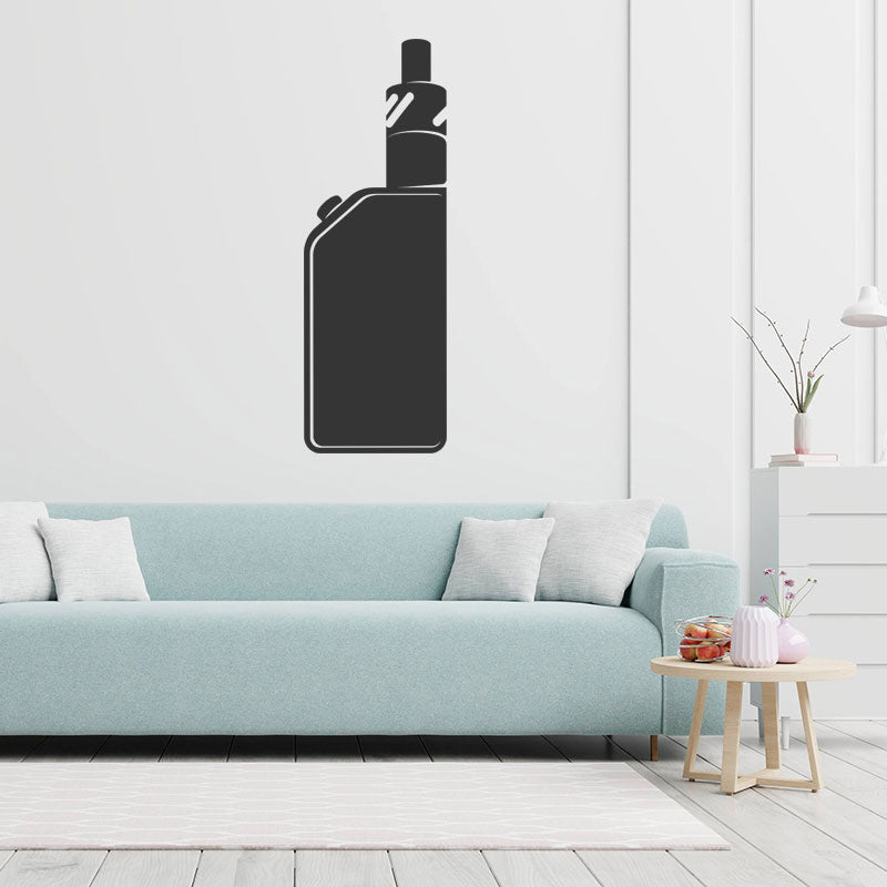 modern vape shop with vaping wall sticker