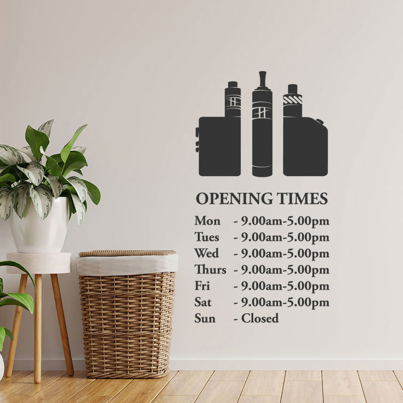 Custom Vaping Graphics Wall Sticker for Vape Store Decor