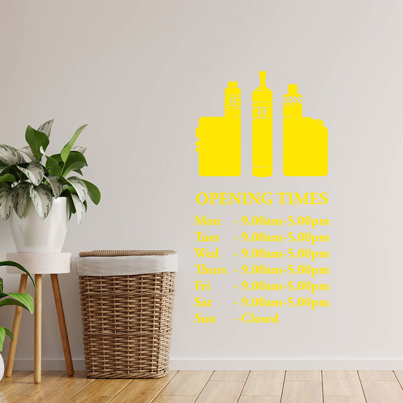custom vaping graphics sticker vape store wall sti