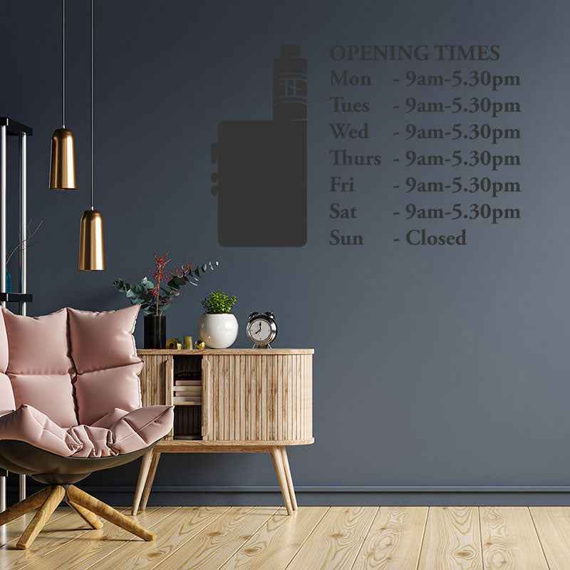 custom vaping sticker vape shops wall sticker