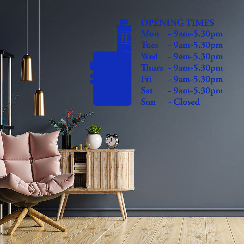custom vaping sticker vape shops wall sticker