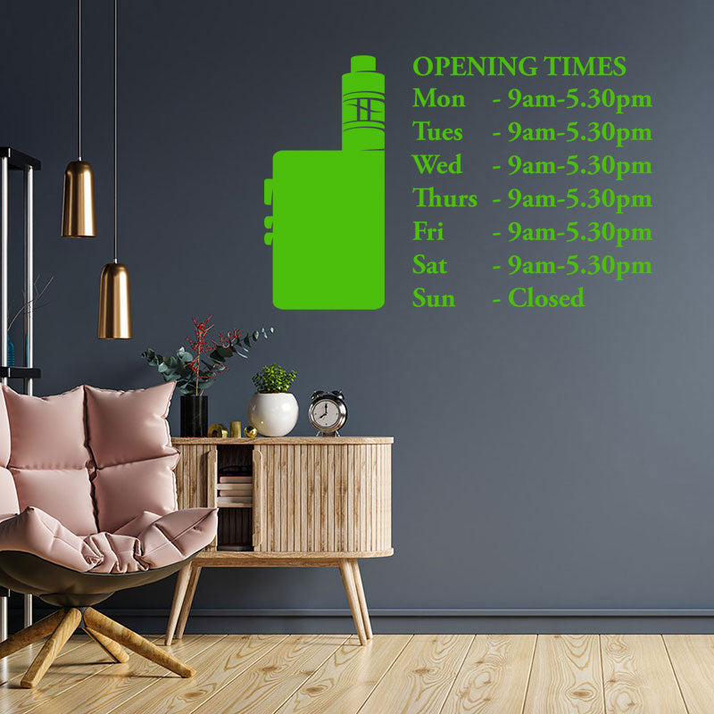 custom vaping sticker vape shops wall sticker