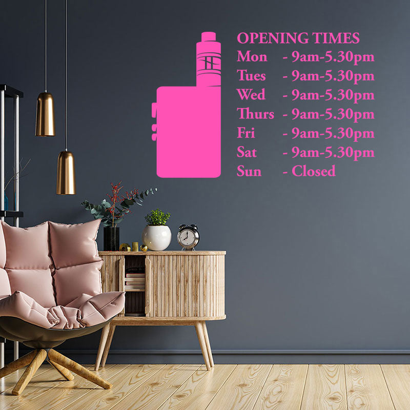 custom vaping sticker vape shops wall sticker