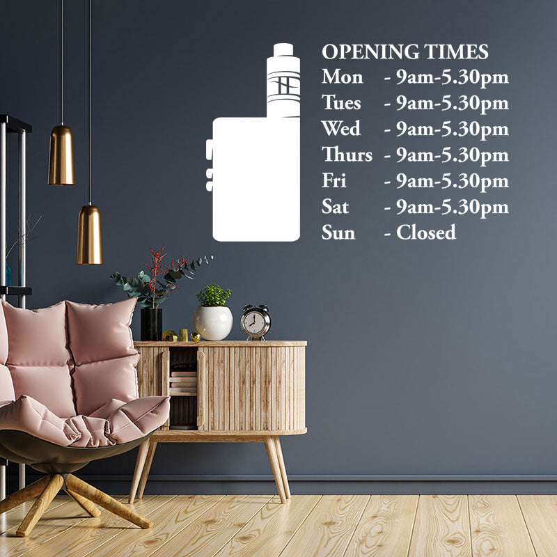 custom vaping sticker vape shops wall sticker