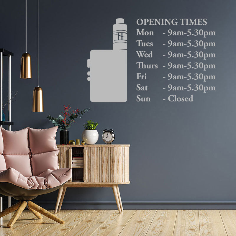 custom vaping sticker vape shops wall sticker