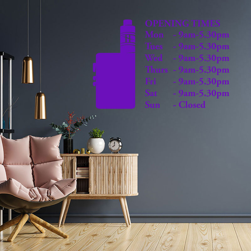 custom vaping sticker vape shops wall sticker