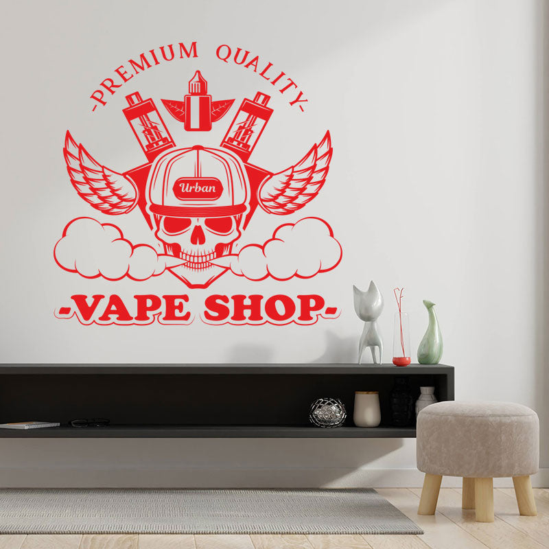 chic vaping quote decal wall sticker